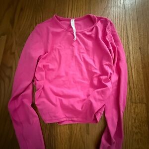 lululemon athletica (8) Sonic Pink 'All It Takes' Nulu Long-Sleeve Crop Top
